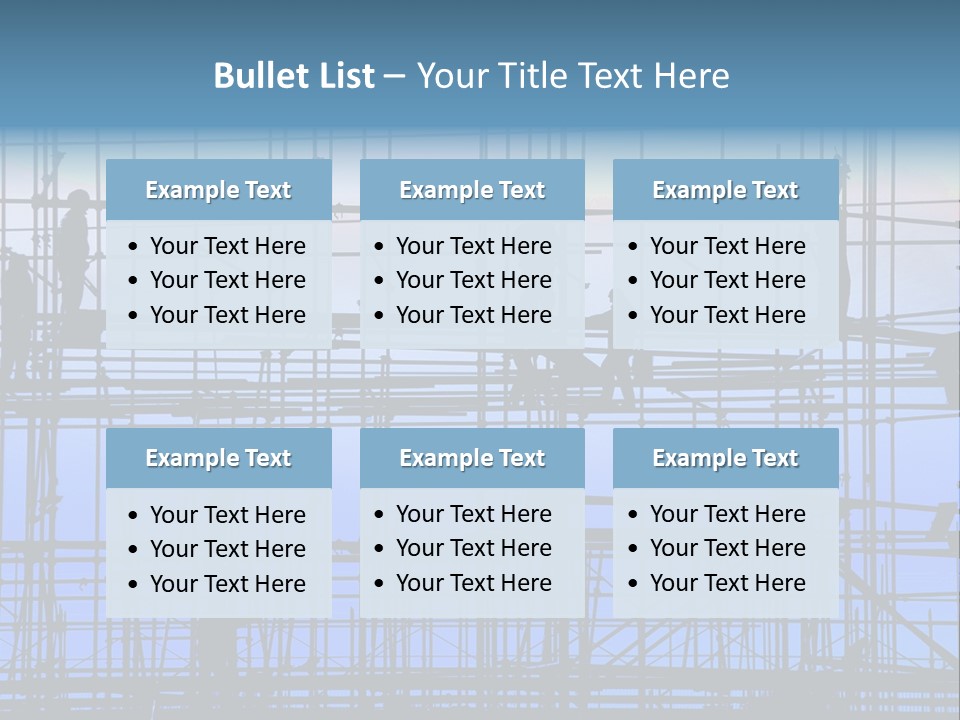 Busy Winter Window PowerPoint Template