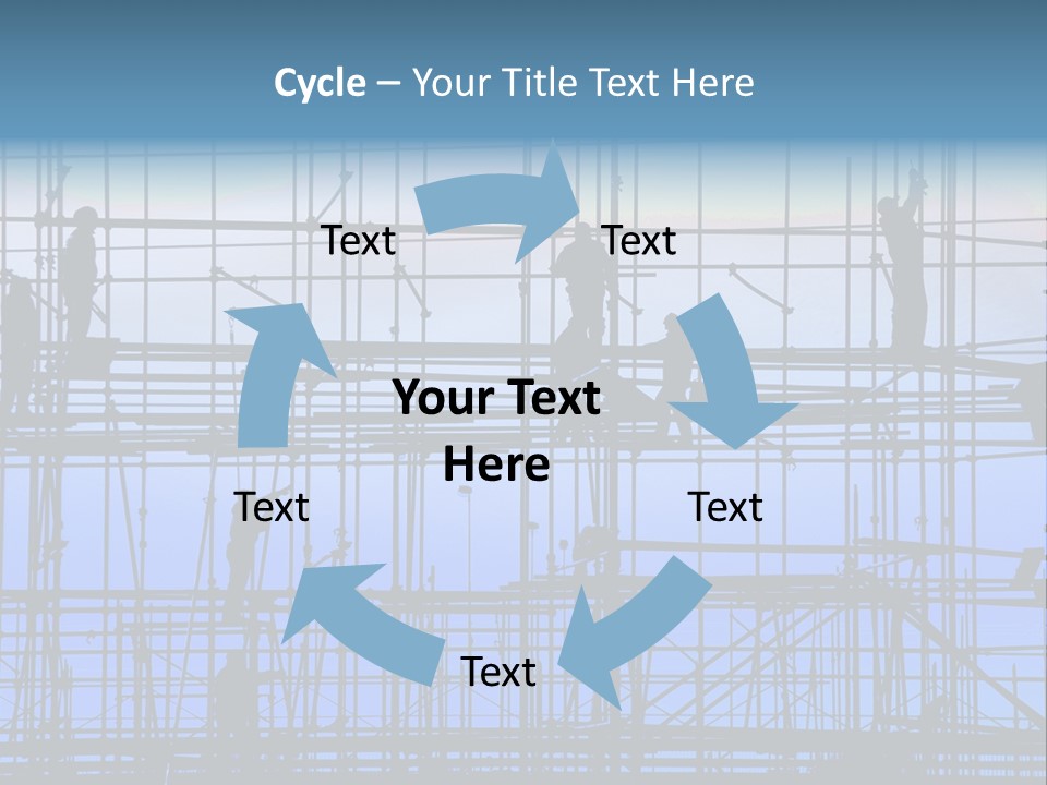 Busy Winter Window PowerPoint Template