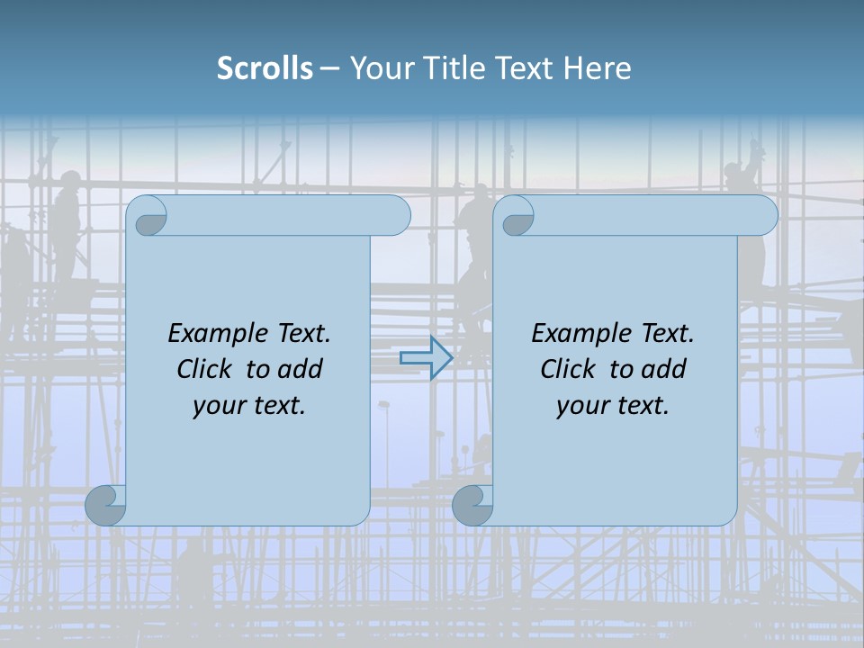 Busy Winter Window PowerPoint Template
