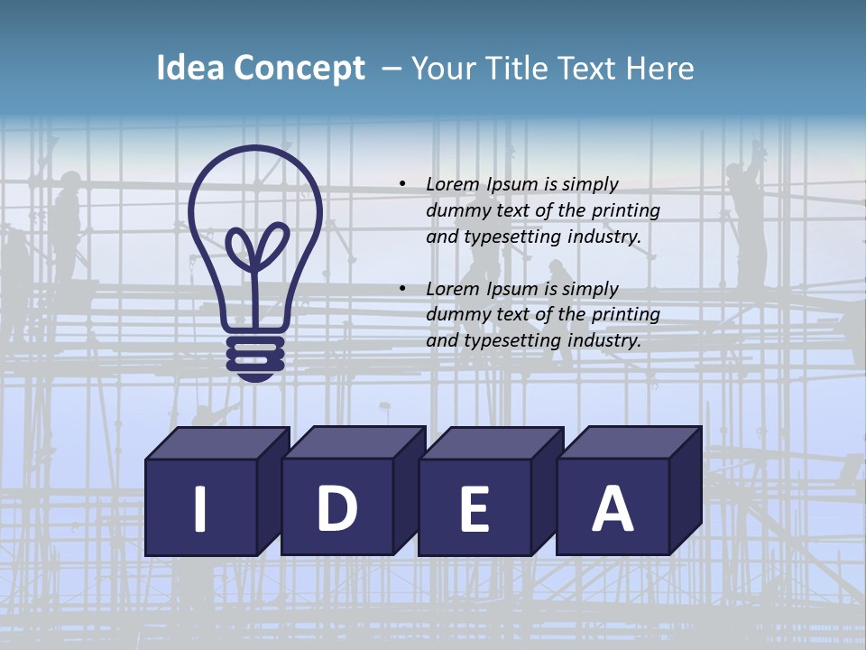 Busy Winter Window PowerPoint Template