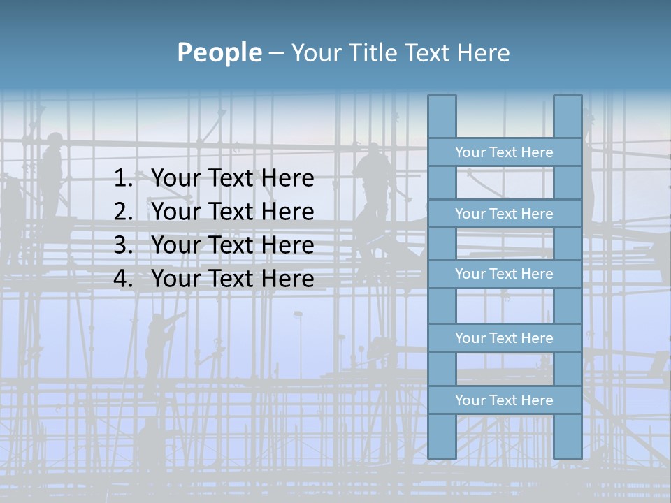 Busy Winter Window PowerPoint Template