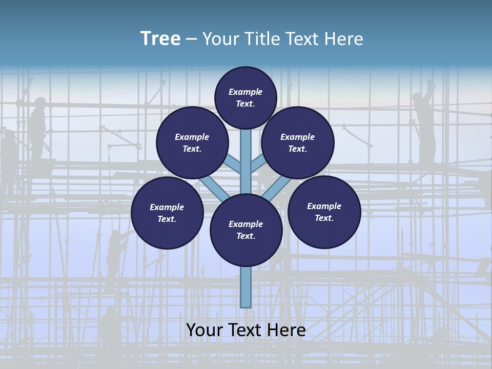 Busy Winter Window PowerPoint Template