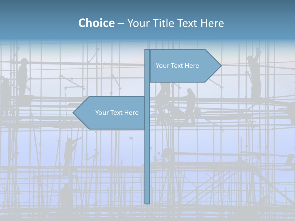Busy Winter Window PowerPoint Template
