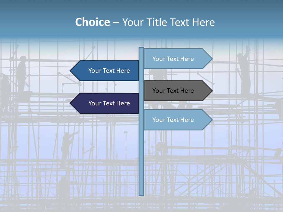 Busy Winter Window PowerPoint Template