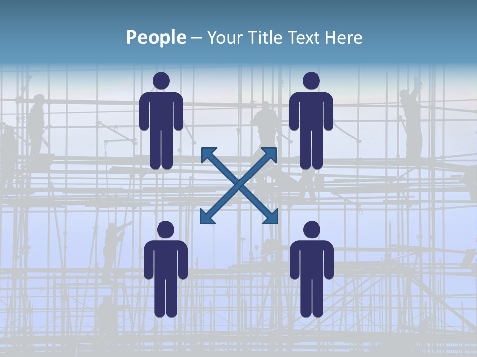 Busy Winter Window PowerPoint Template