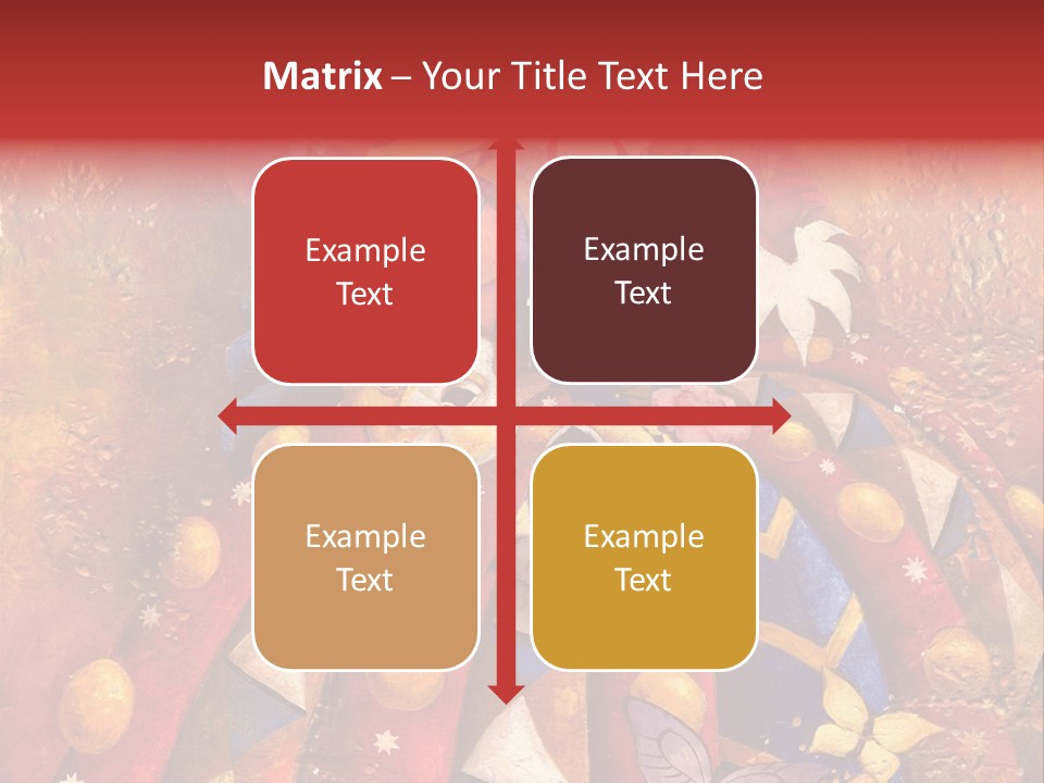 A Painting Of Clowns With Masks On Them PowerPoint Template
