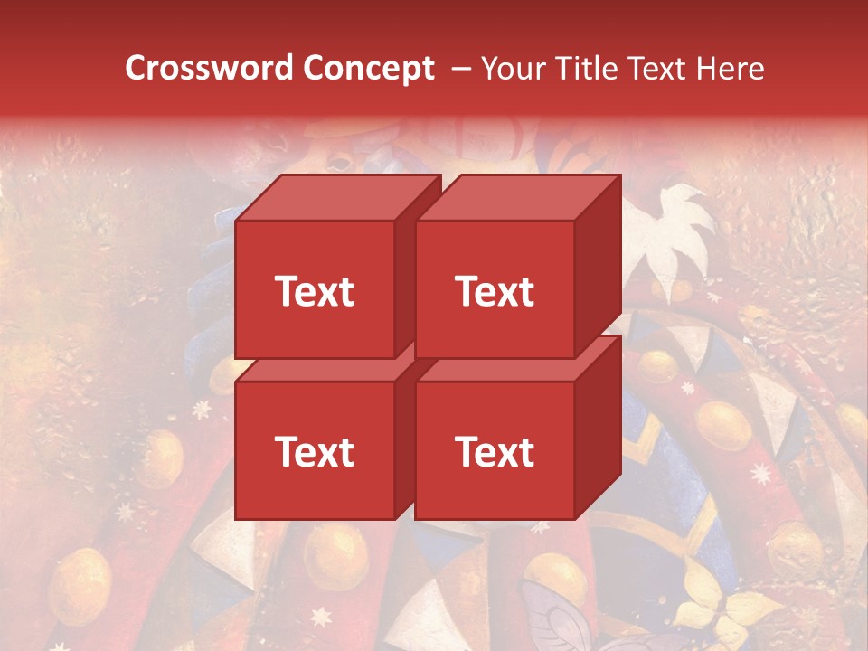 A Painting Of Clowns With Masks On Them PowerPoint Template