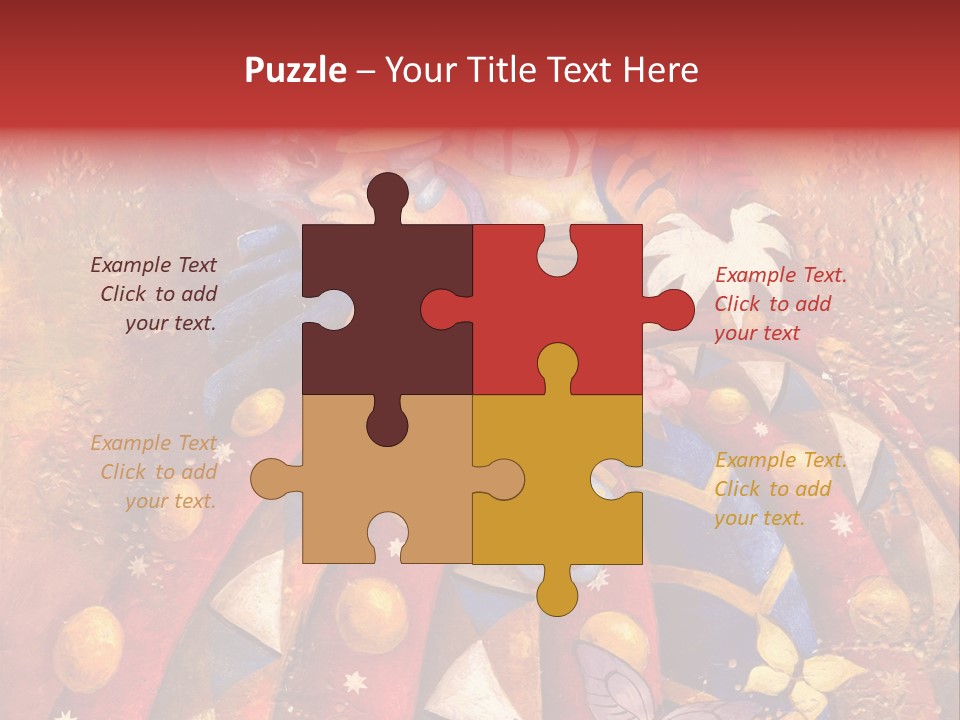 A Painting Of Clowns With Masks On Them PowerPoint Template