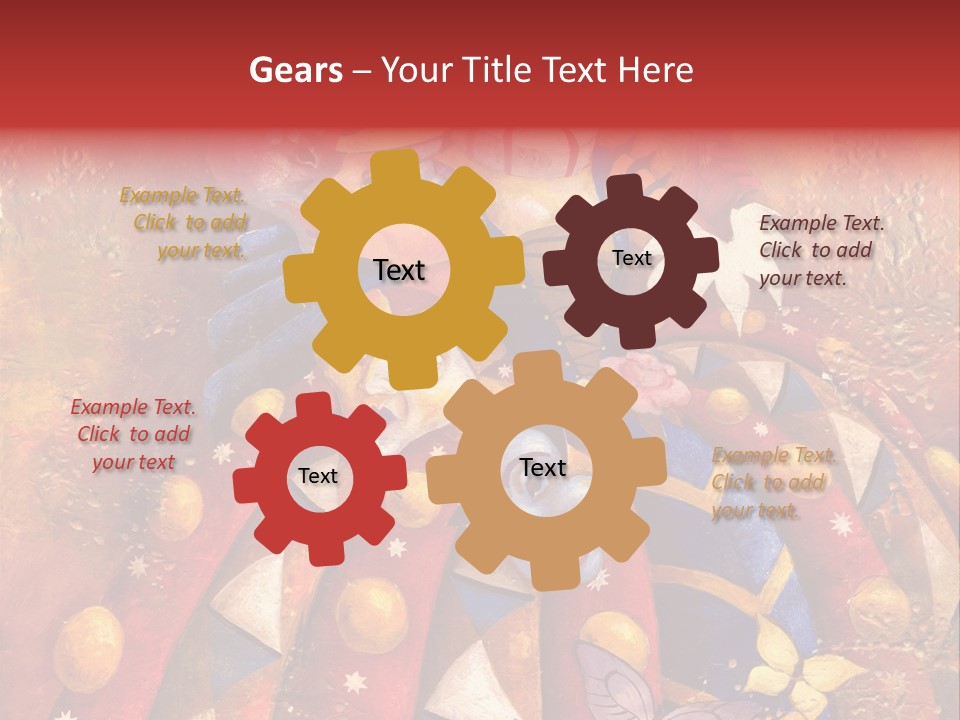 A Painting Of Clowns With Masks On Them PowerPoint Template