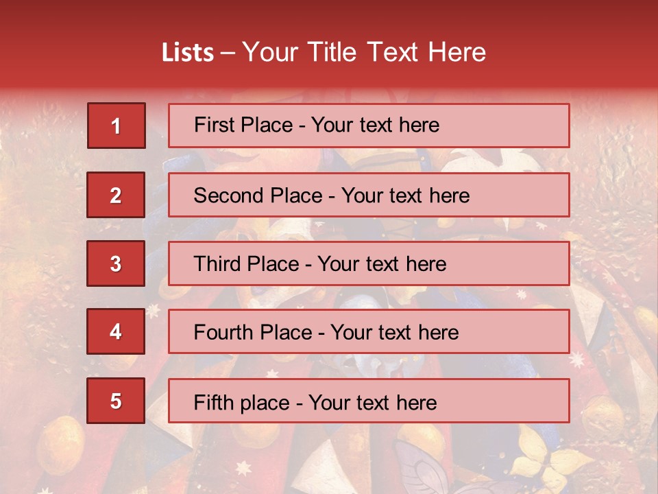 A Painting Of Clowns With Masks On Them PowerPoint Template