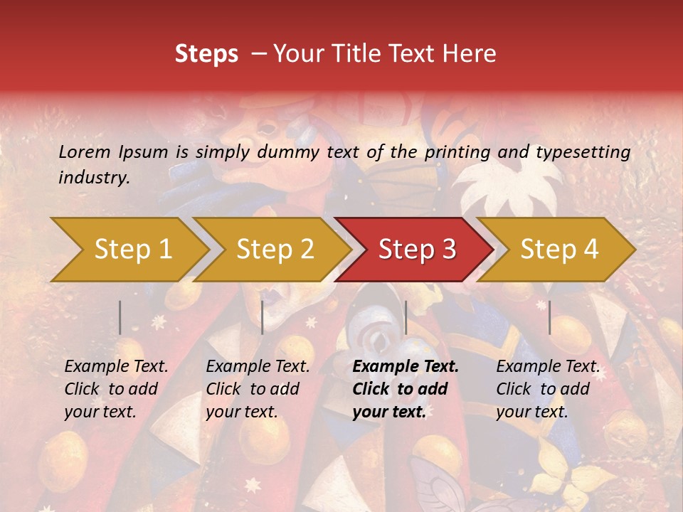 A Painting Of Clowns With Masks On Them PowerPoint Template