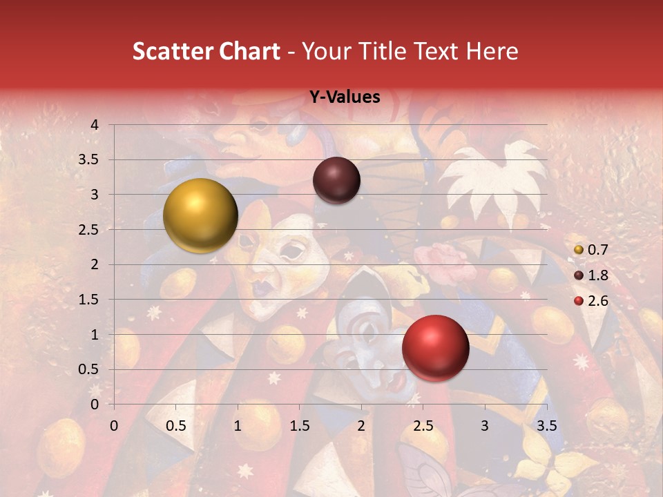A Painting Of Clowns With Masks On Them PowerPoint Template