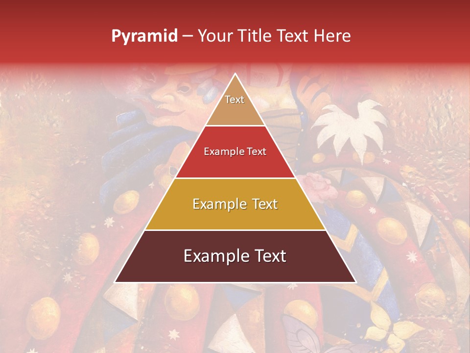 A Painting Of Clowns With Masks On Them PowerPoint Template