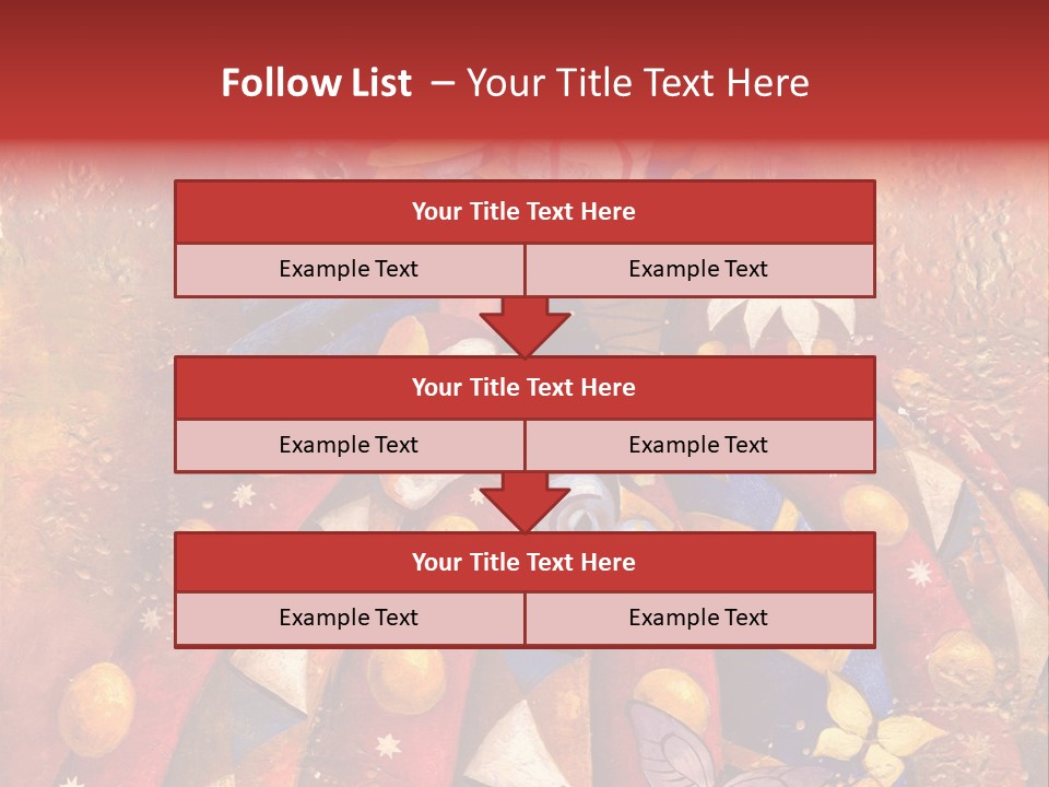 A Painting Of Clowns With Masks On Them PowerPoint Template