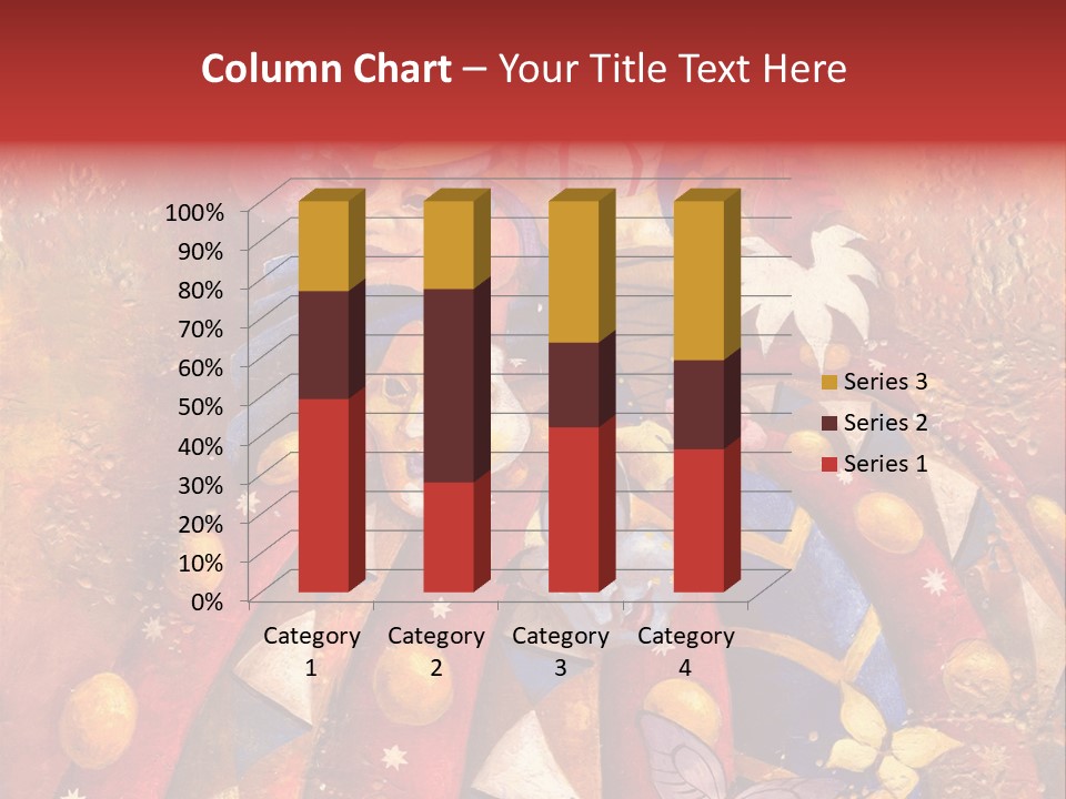 A Painting Of Clowns With Masks On Them PowerPoint Template