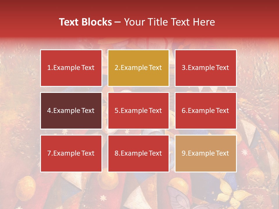 A Painting Of Clowns With Masks On Them PowerPoint Template