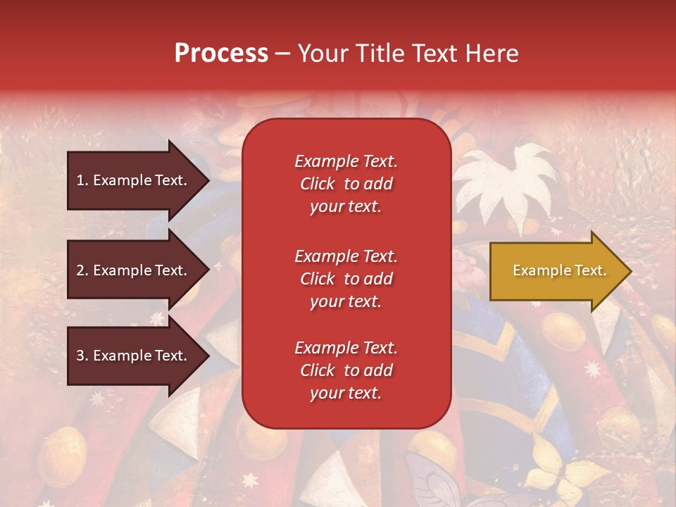 A Painting Of Clowns With Masks On Them PowerPoint Template