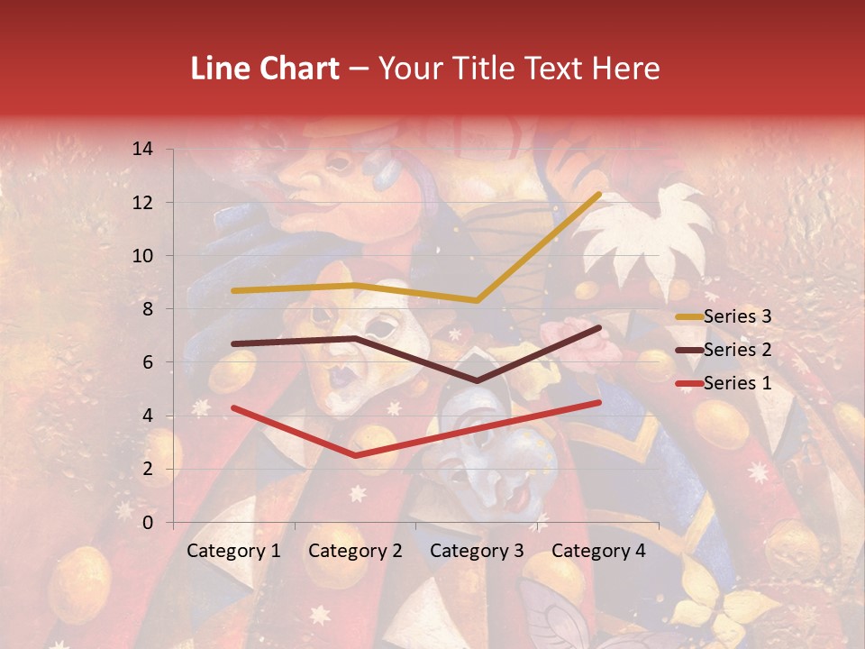 A Painting Of Clowns With Masks On Them PowerPoint Template