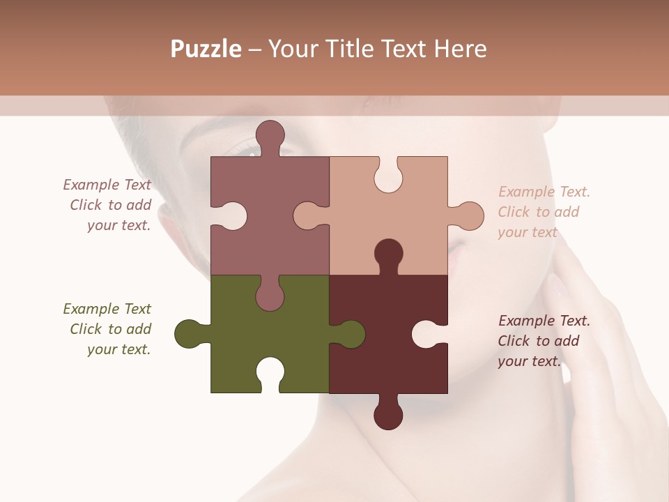 Closeup Bodycare Cosmetic PowerPoint Template