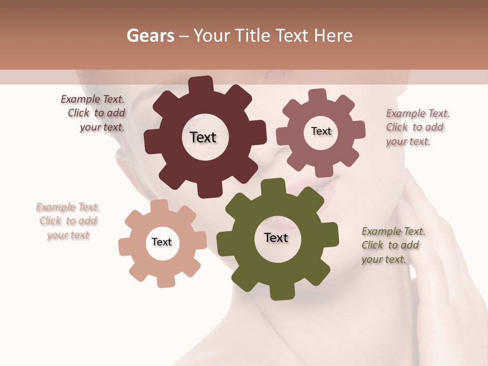 Closeup Bodycare Cosmetic PowerPoint Template