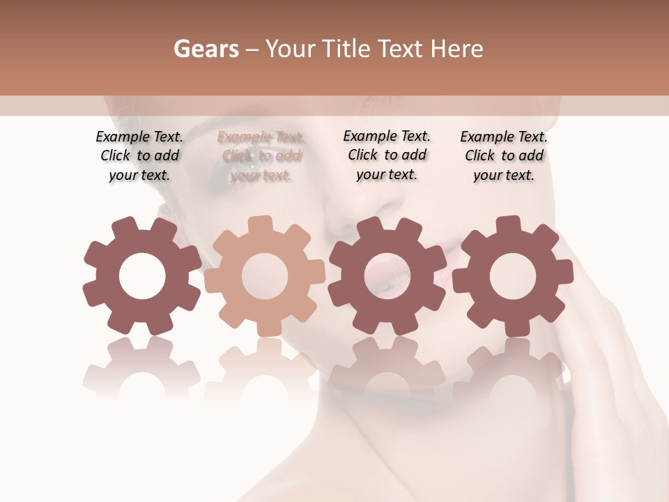 Closeup Bodycare Cosmetic PowerPoint Template