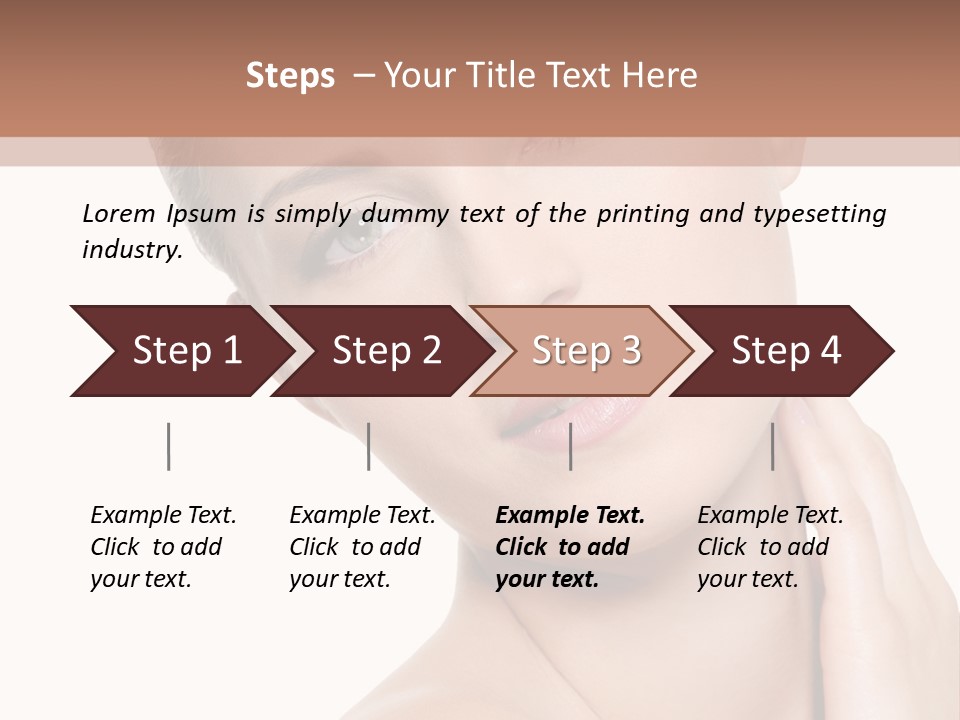 Closeup Bodycare Cosmetic PowerPoint Template