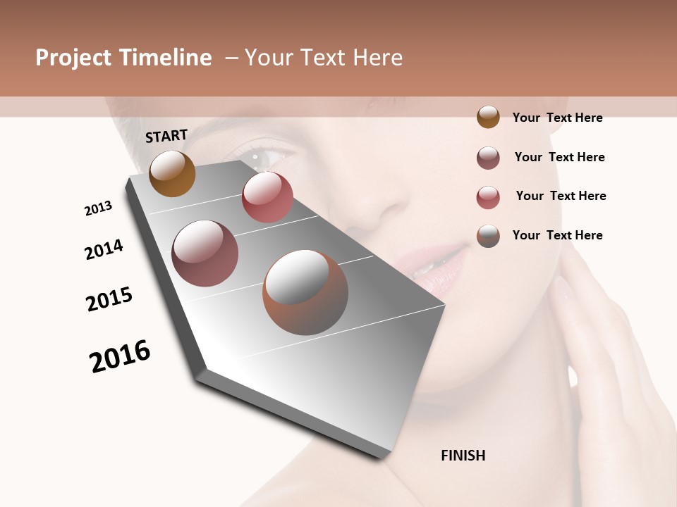 Closeup Bodycare Cosmetic PowerPoint Template