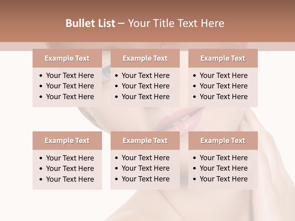 Closeup Bodycare Cosmetic PowerPoint Template