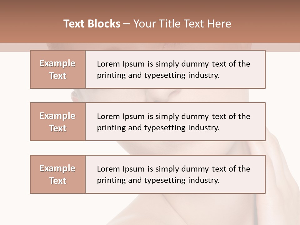 Closeup Bodycare Cosmetic PowerPoint Template