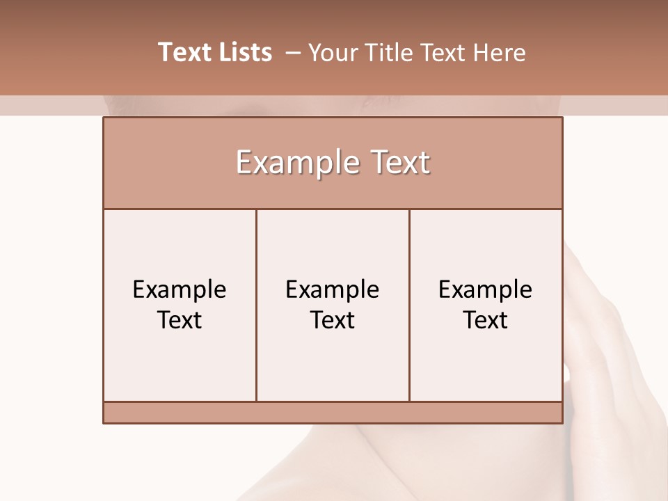 Closeup Bodycare Cosmetic PowerPoint Template