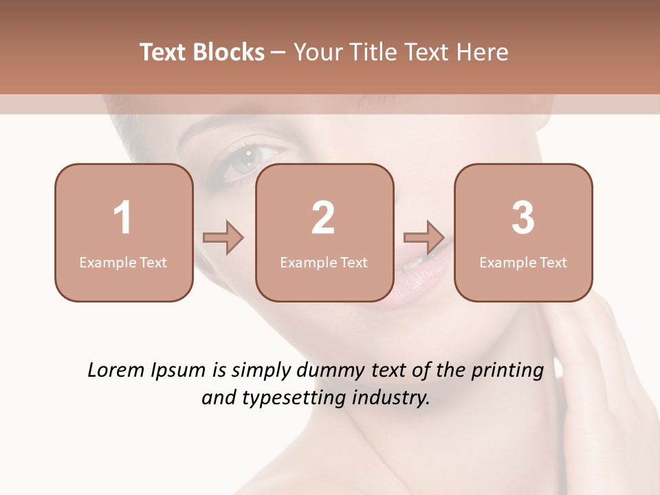 Closeup Bodycare Cosmetic PowerPoint Template