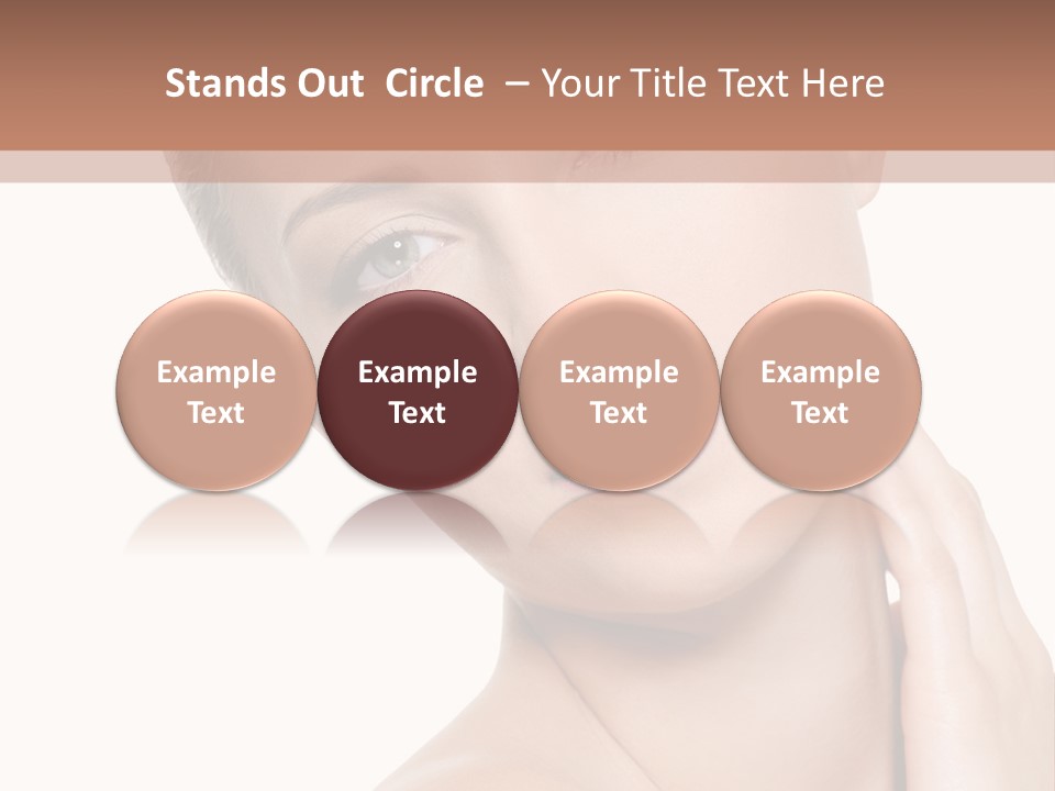 Closeup Bodycare Cosmetic PowerPoint Template