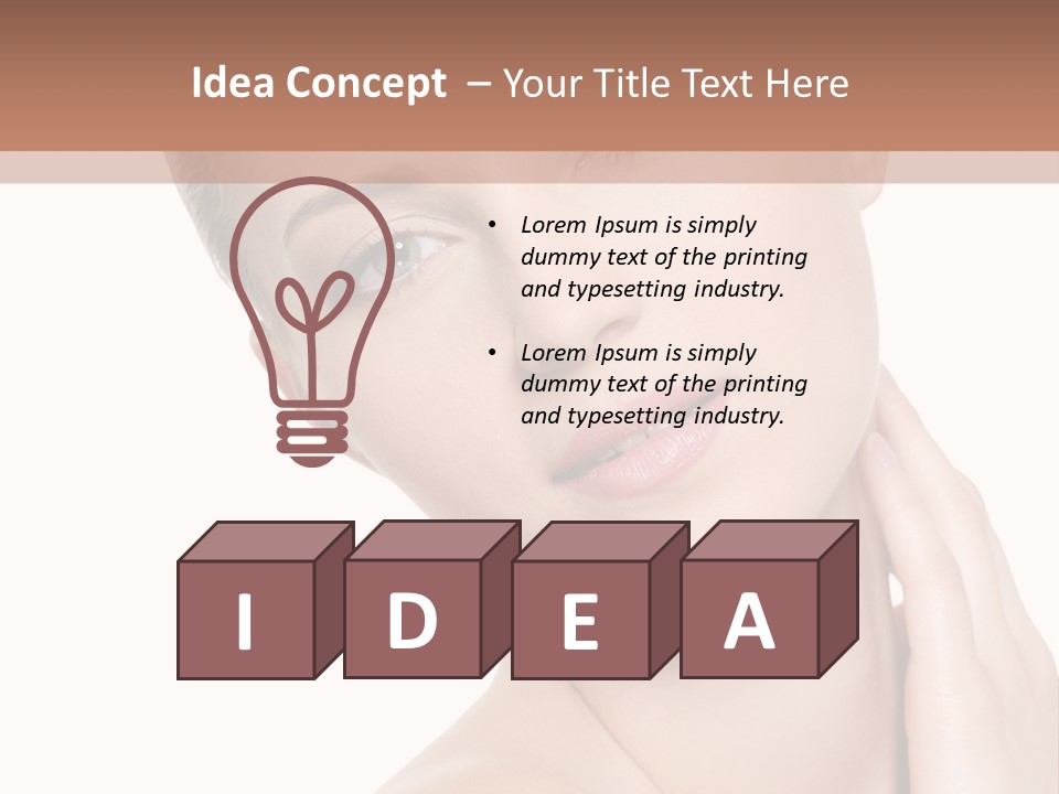 Closeup Bodycare Cosmetic PowerPoint Template