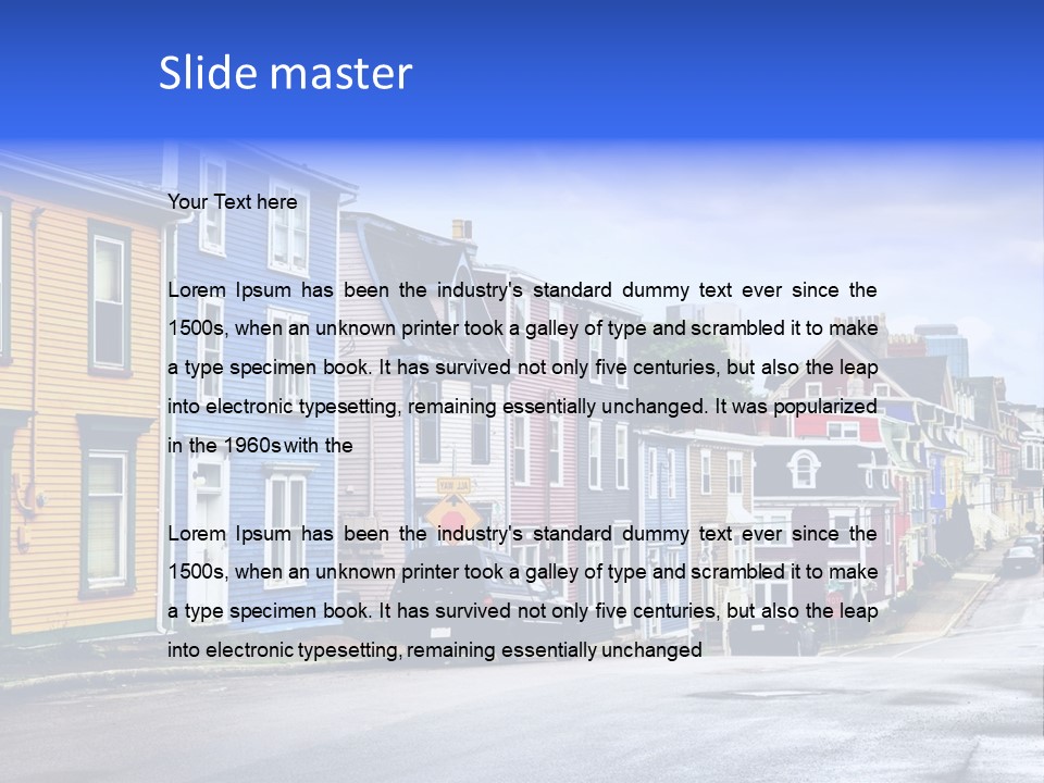 House Cozy Nfld PowerPoint Template