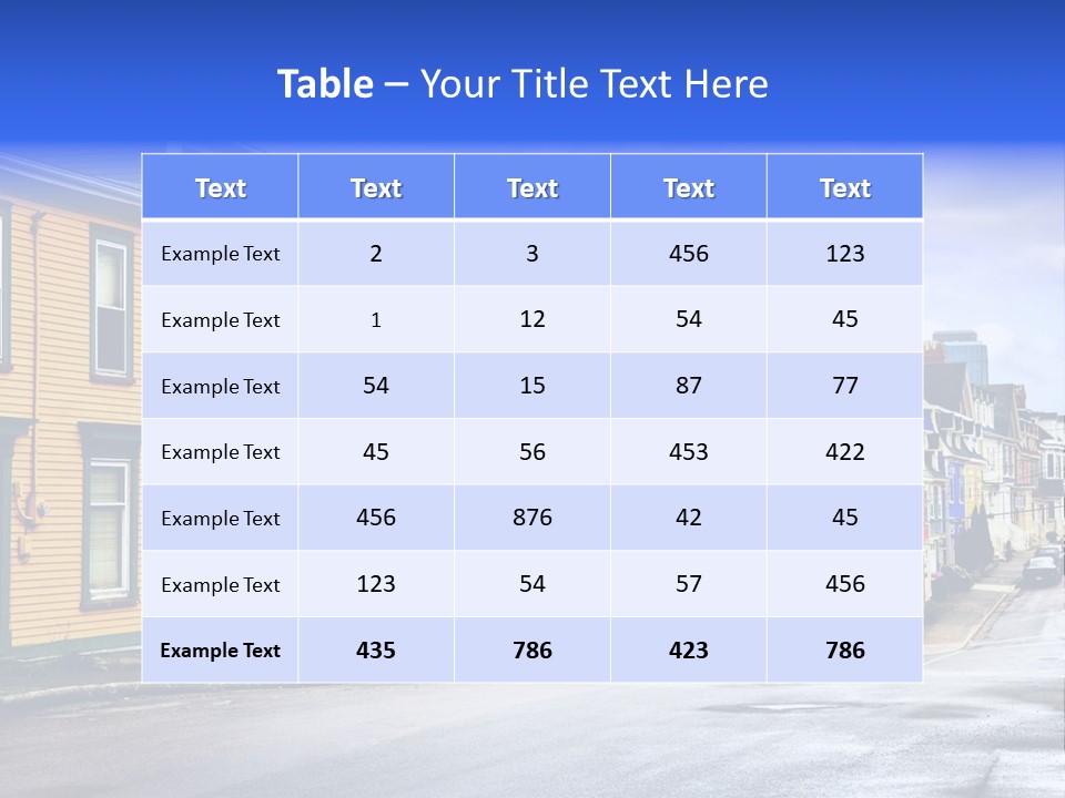House Cozy Nfld PowerPoint Template