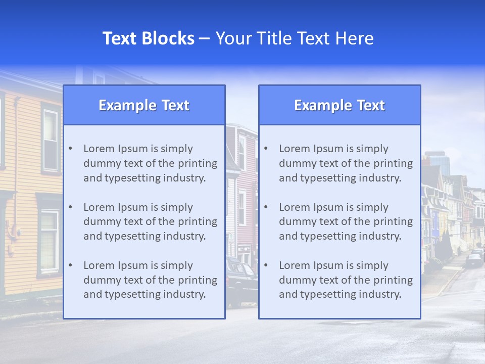 House Cozy Nfld PowerPoint Template