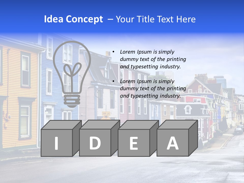 House Cozy Nfld PowerPoint Template