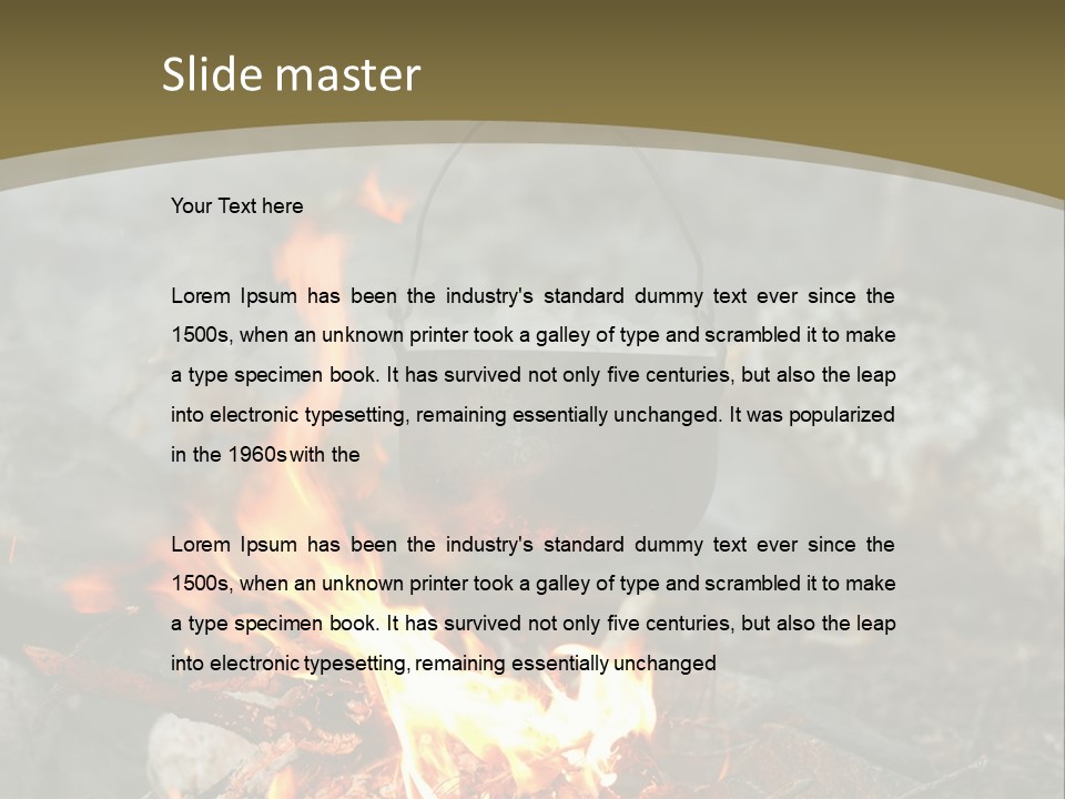 Tourist Journey Coal PowerPoint Template