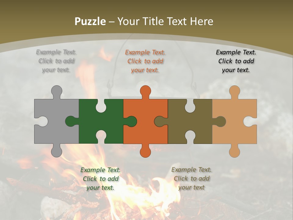 Tourist Journey Coal PowerPoint Template