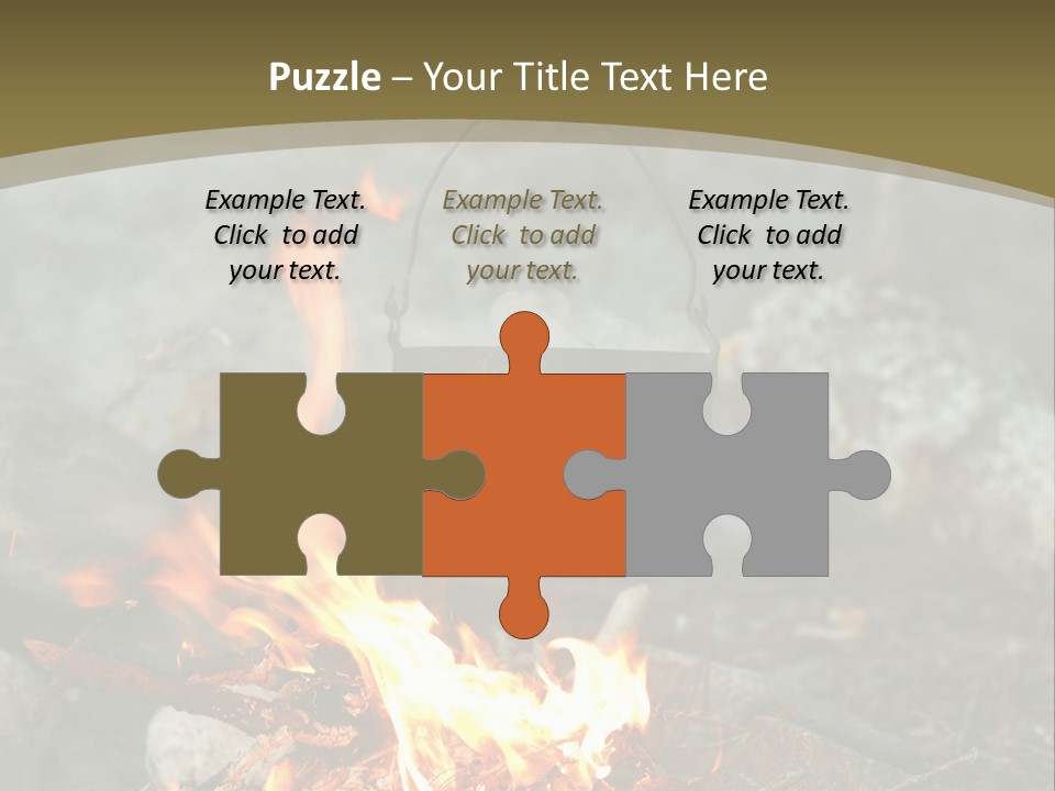 Tourist Journey Coal PowerPoint Template