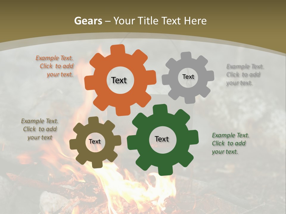 Tourist Journey Coal PowerPoint Template