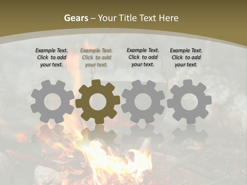 Tourist Journey Coal PowerPoint Template