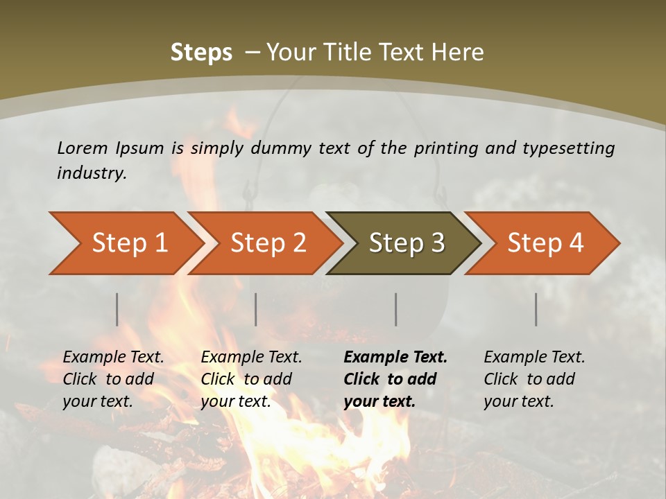 Tourist Journey Coal PowerPoint Template