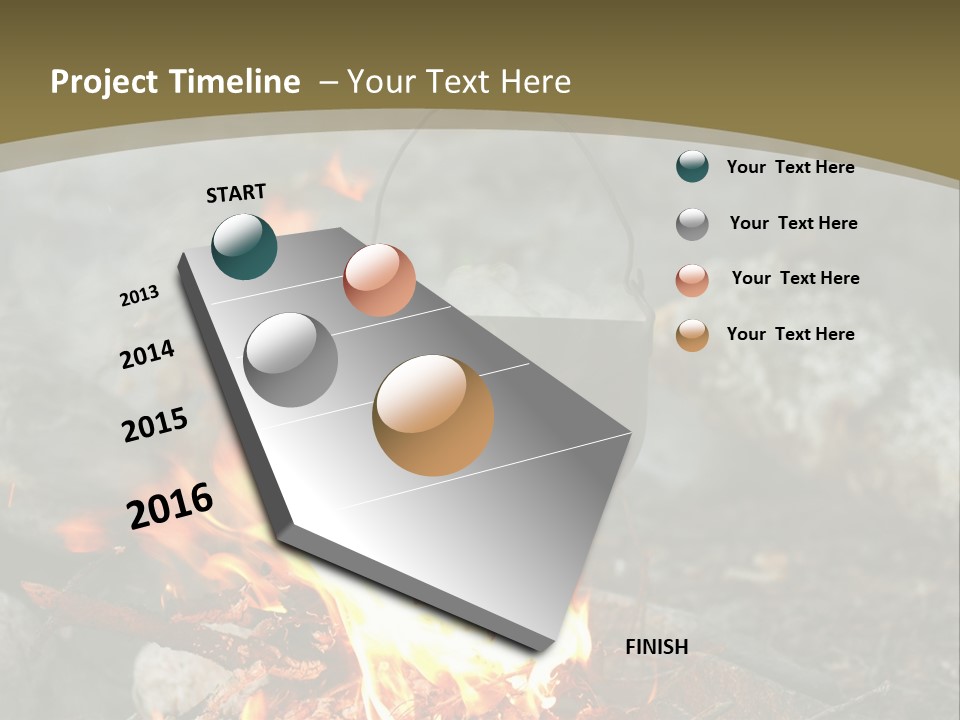 Tourist Journey Coal PowerPoint Template