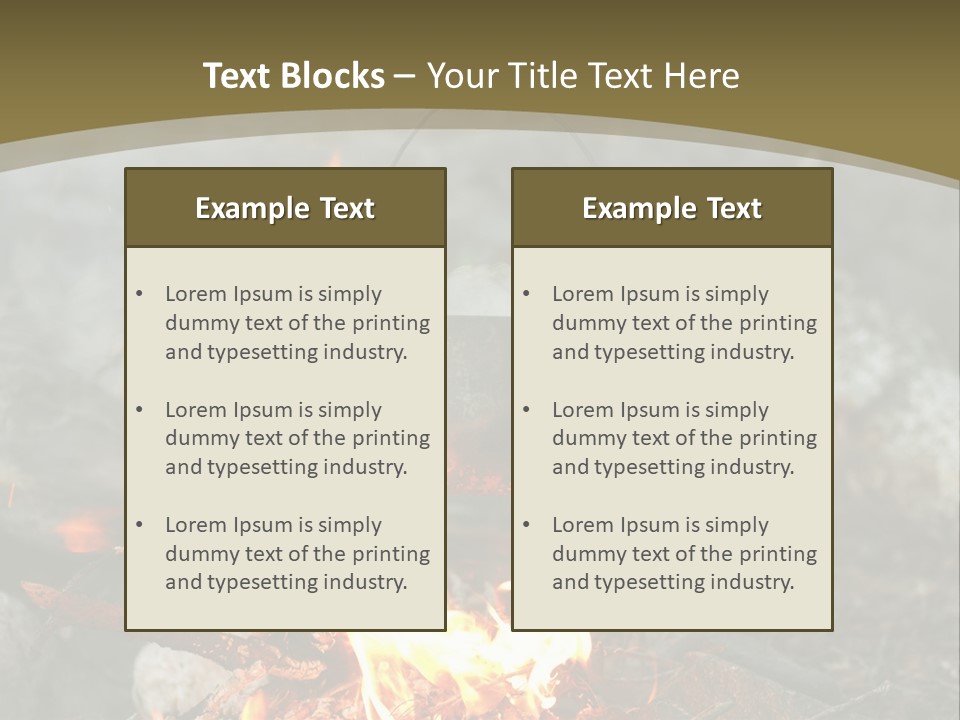 Tourist Journey Coal PowerPoint Template