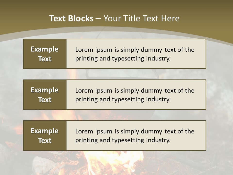 Tourist Journey Coal PowerPoint Template