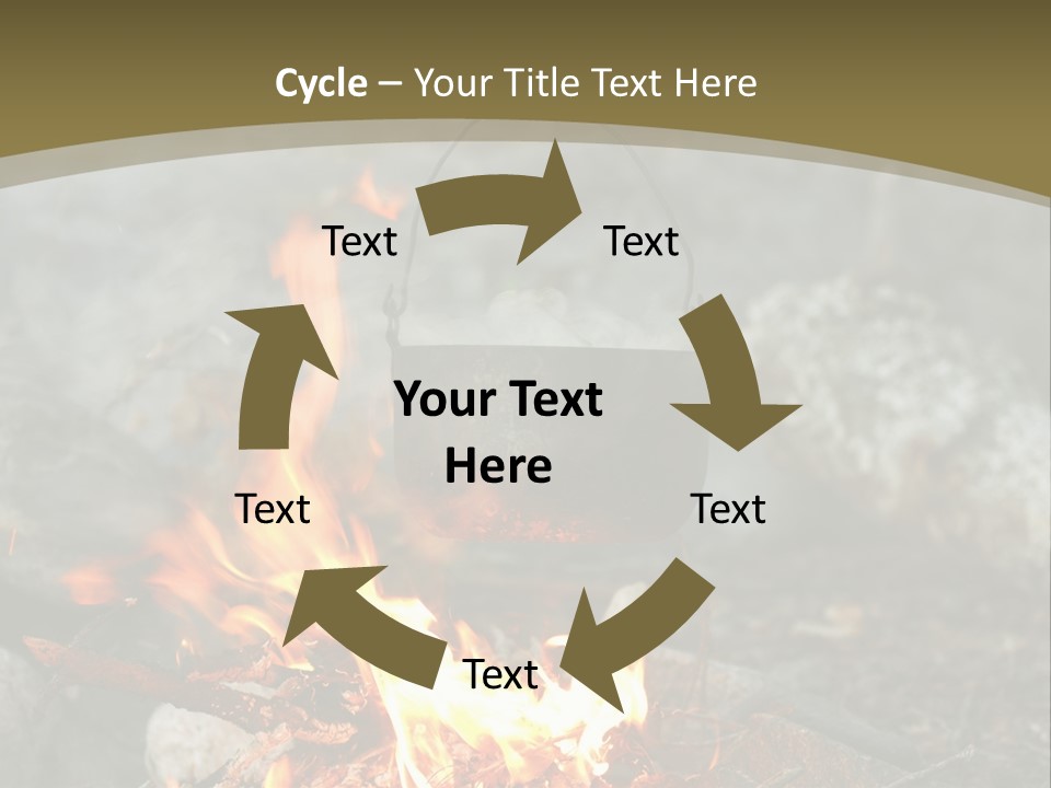 Tourist Journey Coal PowerPoint Template