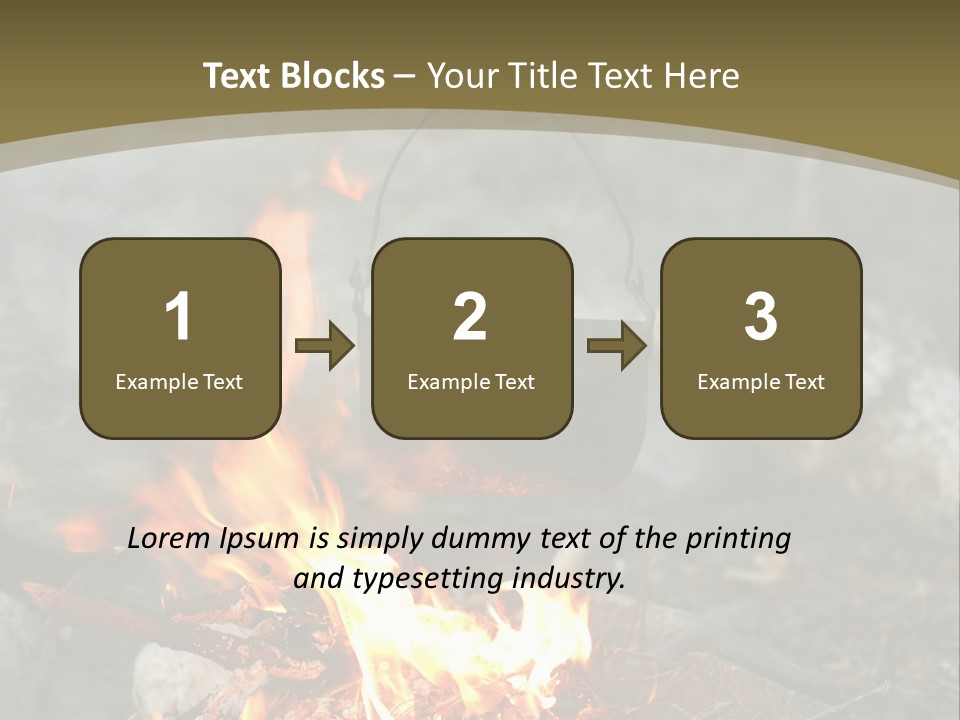 Tourist Journey Coal PowerPoint Template