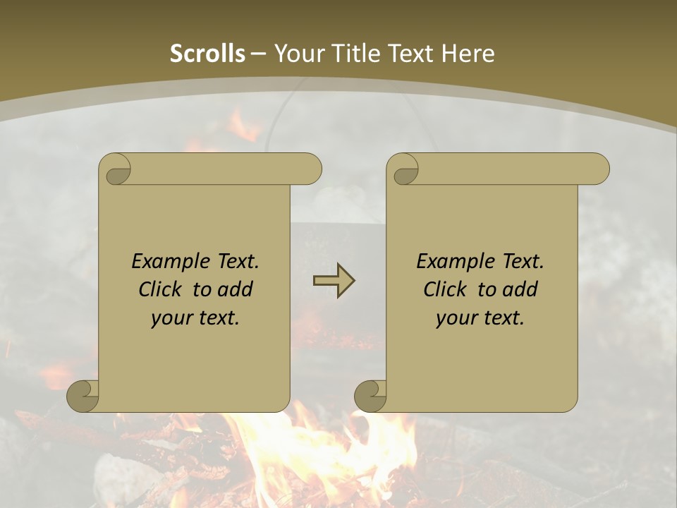 Tourist Journey Coal PowerPoint Template