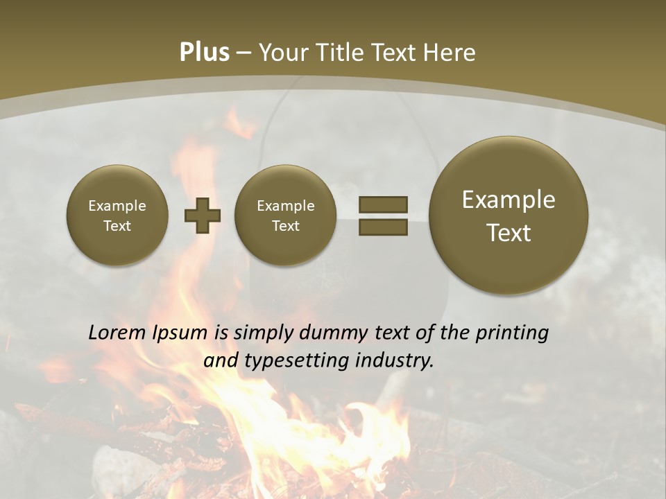 Tourist Journey Coal PowerPoint Template